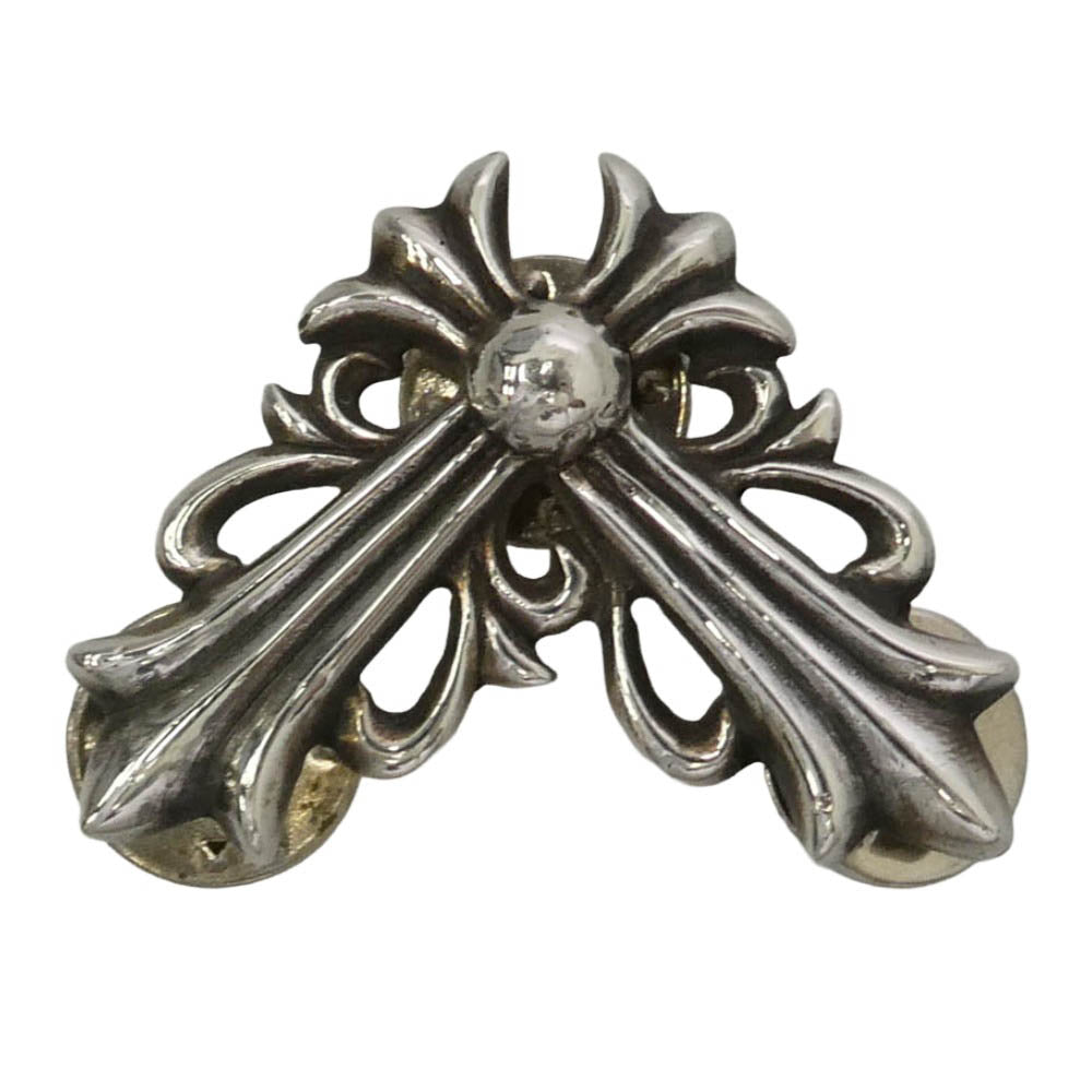 CHROME HEARTS クロムハーツ（原本有） PIN FLRLCRNR LG スティックピン フローラルクロスコーナー ラージ ピンバッジ シルバー系【中古】