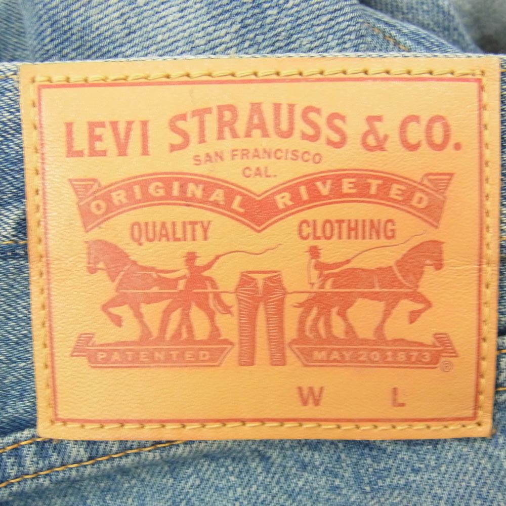 JUNYA WATANABE COMME des GARCONS ジュンヤワタナベコムデギャルソン Levi's リーバイス 22AW JJ-P101 LEVIS リーバイス Wネーム ロールアップ ワイド デニムパンツ ジーンズ インディゴブルー系 M【中古】