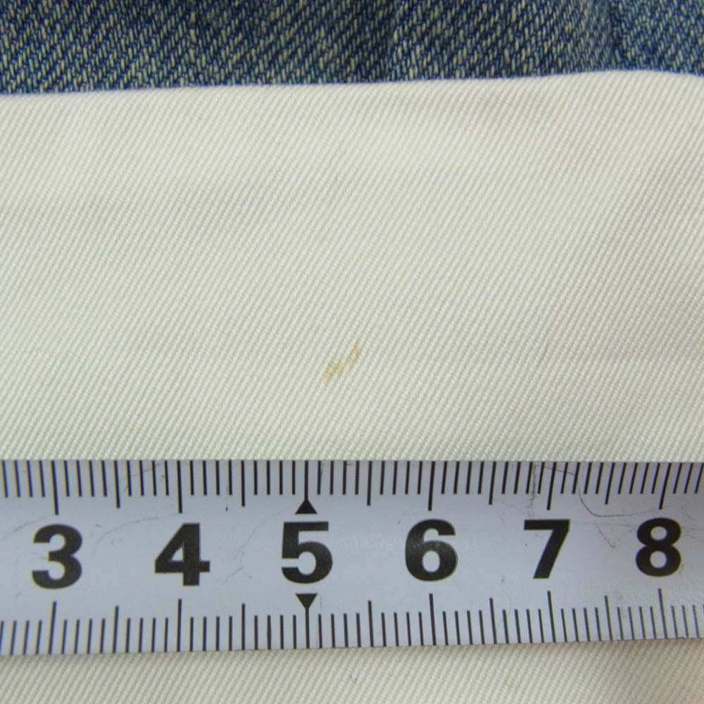 JUNYA WATANABE COMME des GARCONS ジュンヤワタナベコムデギャルソン Levi's リーバイス 22AW JJ-P101 LEVIS リーバイス Wネーム ロールアップ ワイド デニムパンツ ジーンズ インディゴブルー系 M【中古】