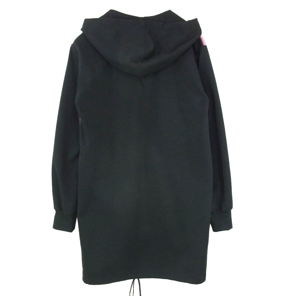 COMME des GARCONS HOMME PLUS コムデギャルソンオムプリュス 25SS PO-T031 メッシュレイヤード チュール ロング ジップ パーカー ブラック系 M【美品】【中古】