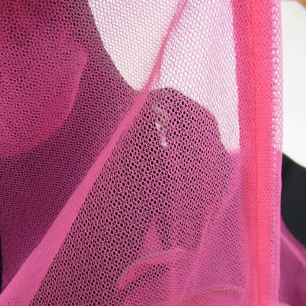 COMME des GARCONS HOMME PLUS コムデギャルソンオムプリュス 25SS PO-T031 メッシュレイヤード チュール ロング ジップ パーカー ブラック系 M【美品】【中古】
