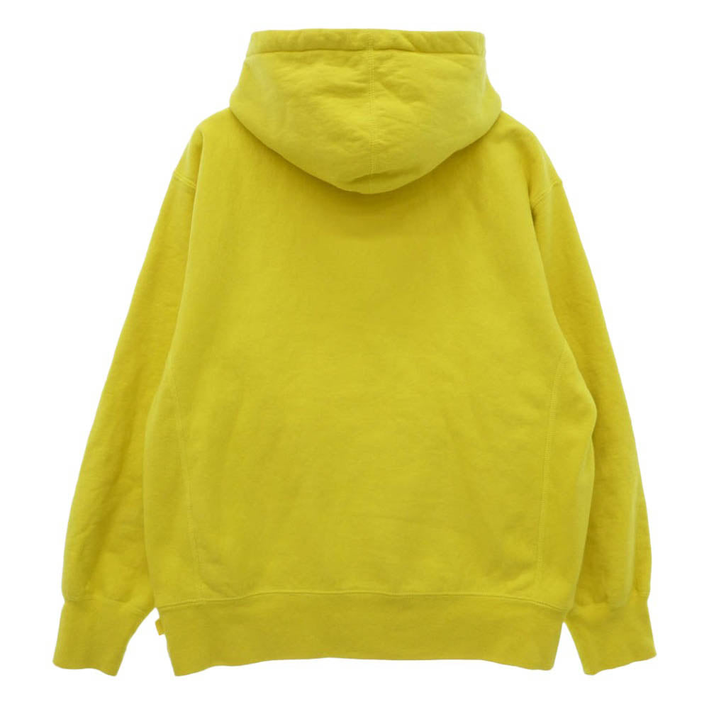 Supreme シュプリーム 20AW Cross Box Logo Hooded Sweatshirt クロスボックスロゴ フーデッド スウェットシャツ フーディー パーカー イエロー系 S【中古】