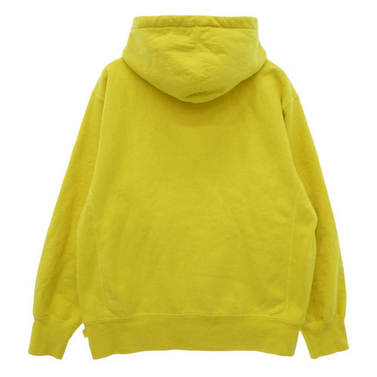 Supreme シュプリーム 20AW Cross Box Logo Hooded Sweatshirt クロスボックスロゴ フーデッド スウェットシャツ フーディー パーカー イエロー系 S【中古】