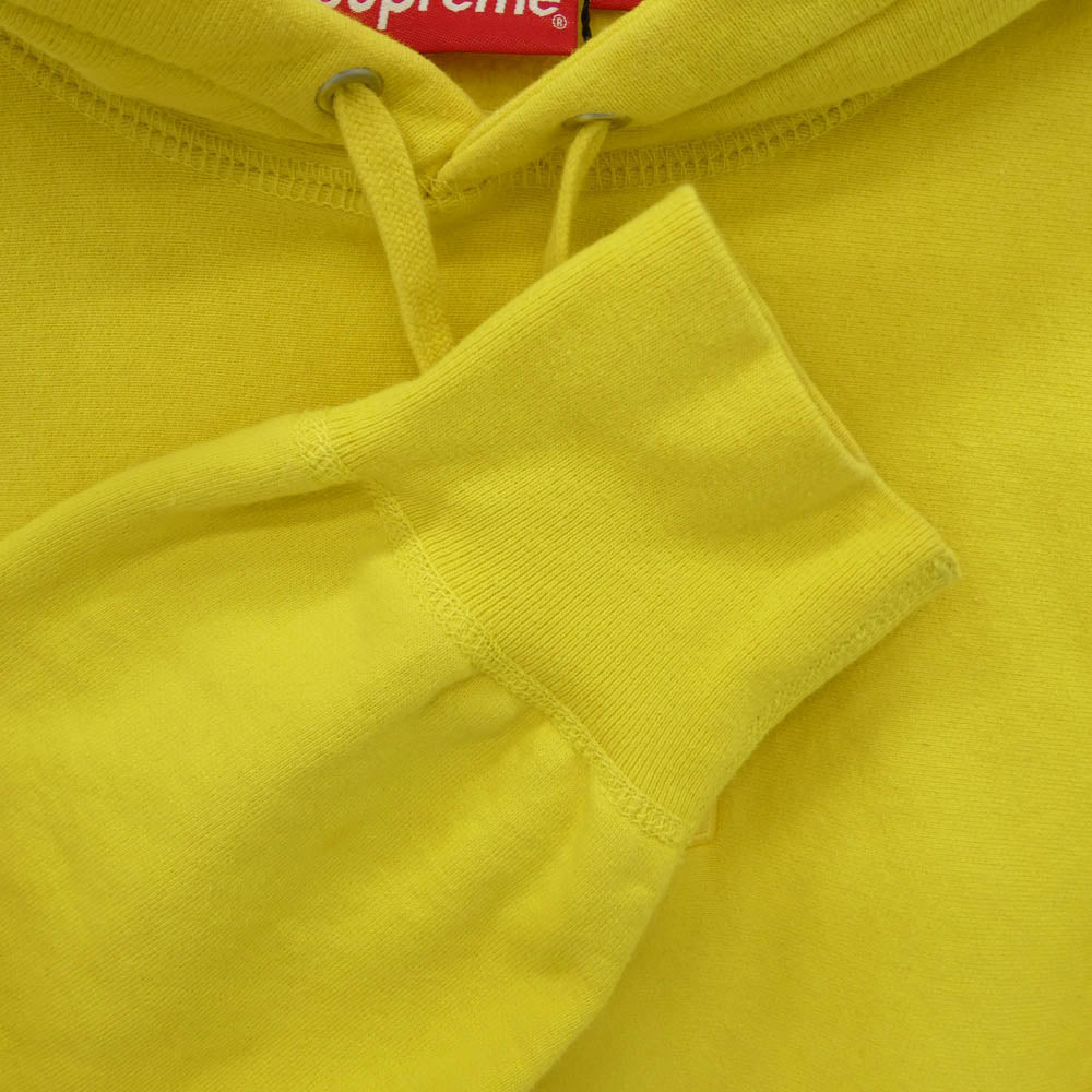 Supreme シュプリーム 20AW Cross Box Logo Hooded Sweatshirt クロスボックスロゴ フーデッド スウェットシャツ フーディー パーカー イエロー系 S【中古】