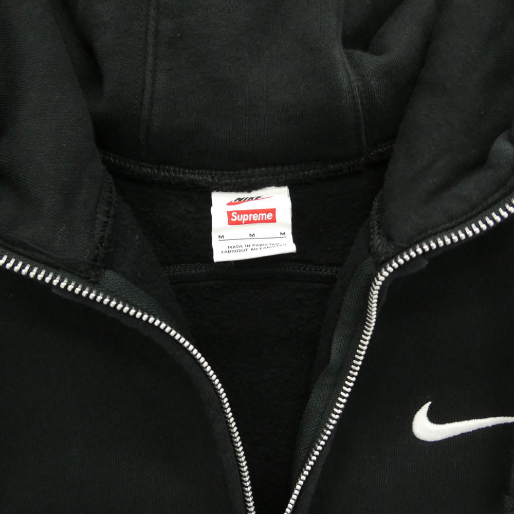 Supreme シュプリーム NIKE ナイキ 25SS HF9633-010 x Nike ナイキ Zip Up Hooded Sweatshirt ジップアップ フーデッド スウェットシャツ フーディー パーカー ブラック系 M【中古】
