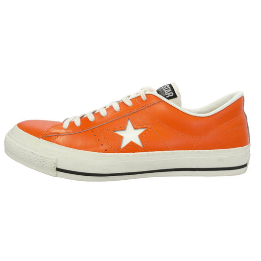 CONVERSE コンバース ONE STAR J ORANGE ワンスター J ワンスター オレンジ レザー ローカット スニーカー オレンジ系 ホワイト系 10.5【美品】【中古】