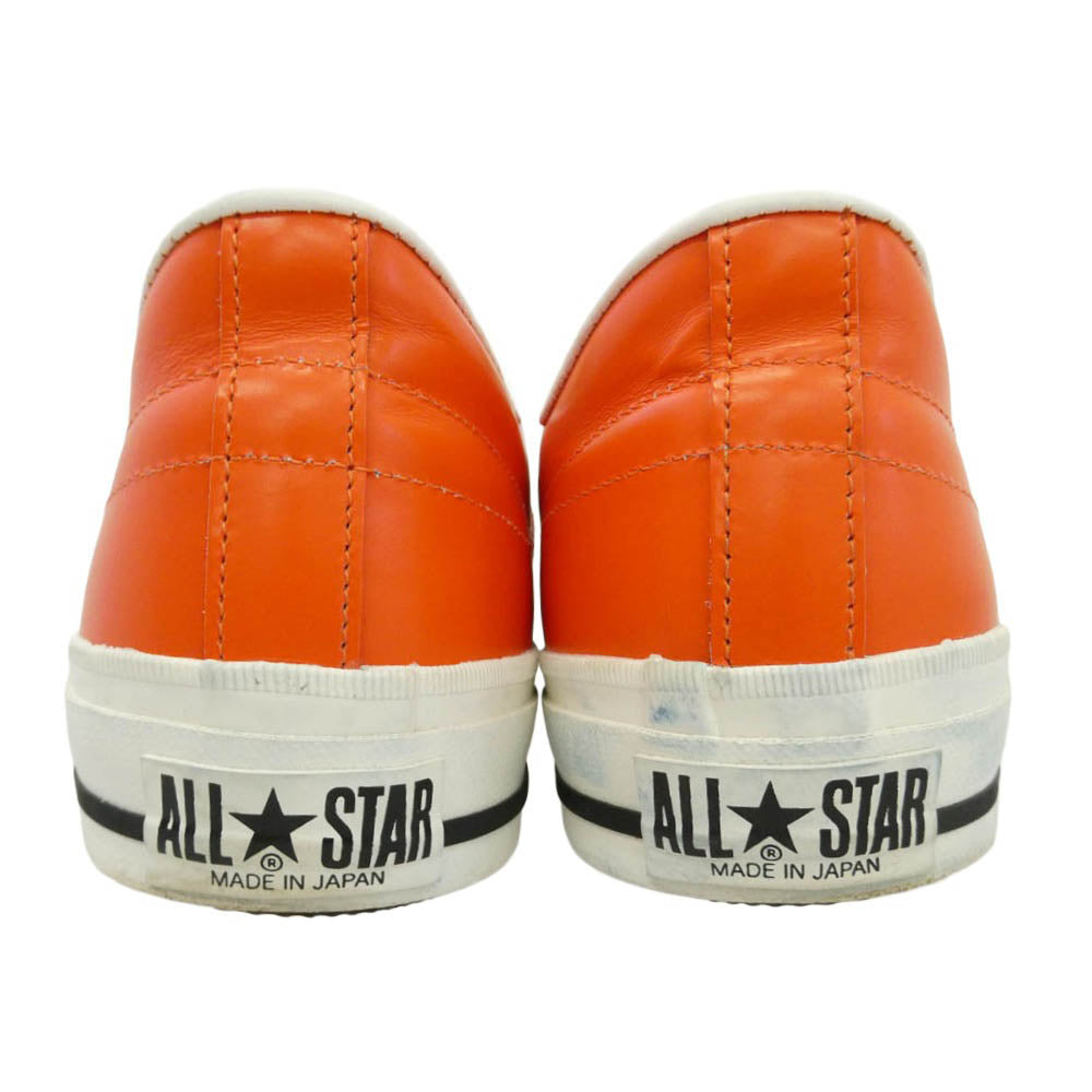 CONVERSE コンバース ONE STAR J ORANGE ワンスター J ワンスター オレンジ レザー ローカット スニーカー オレンジ系 ホワイト系 10.5【美品】【中古】