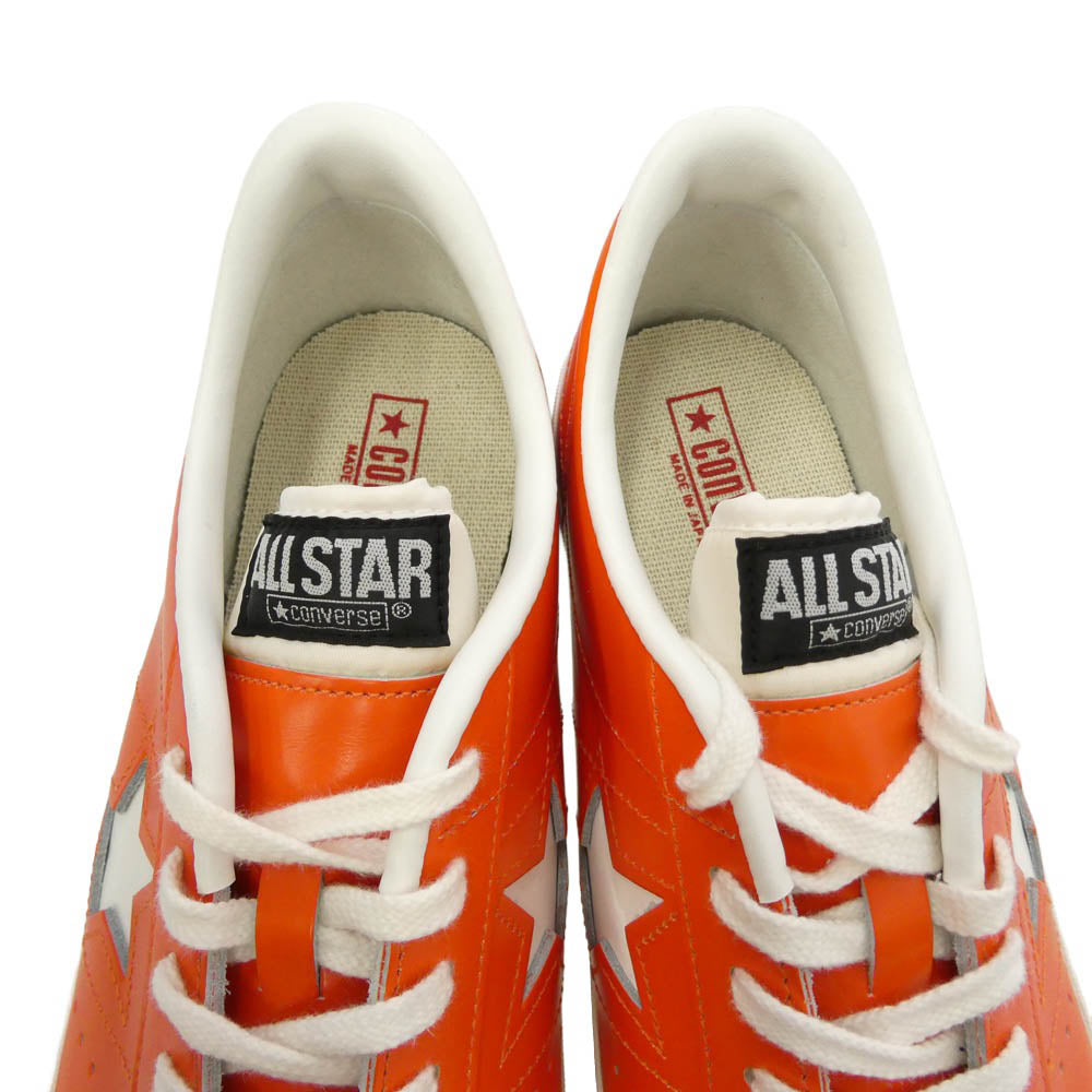 CONVERSE コンバース ONE STAR J ORANGE ワンスター J ワンスター オレンジ レザー ローカット スニーカー オレンジ系 ホワイト系 10.5【美品】【中古】