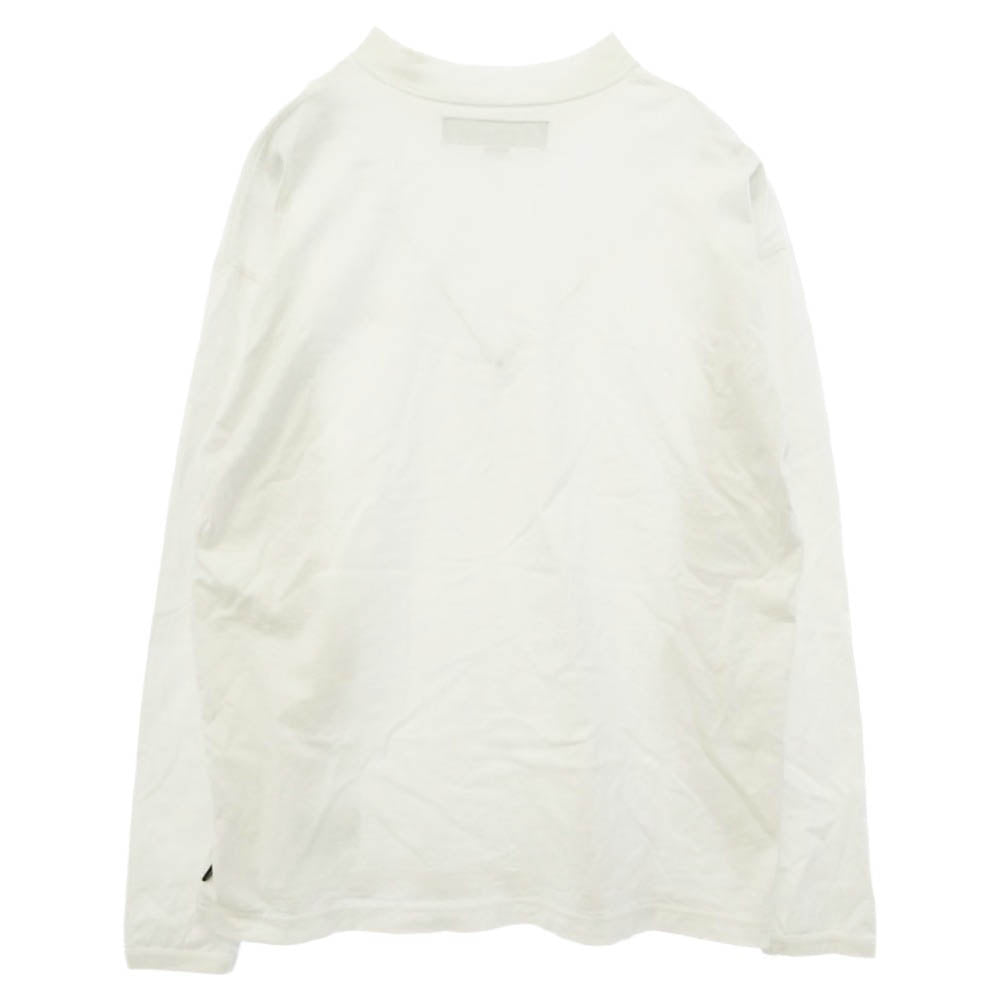 NEIGHBORHOOD ネイバーフッド 25AW 252FPNH-CSM10 Classic Mocneck LS クラシック モックネック ロゴプリント 長袖 カットソー ホワイト系 L【中古】