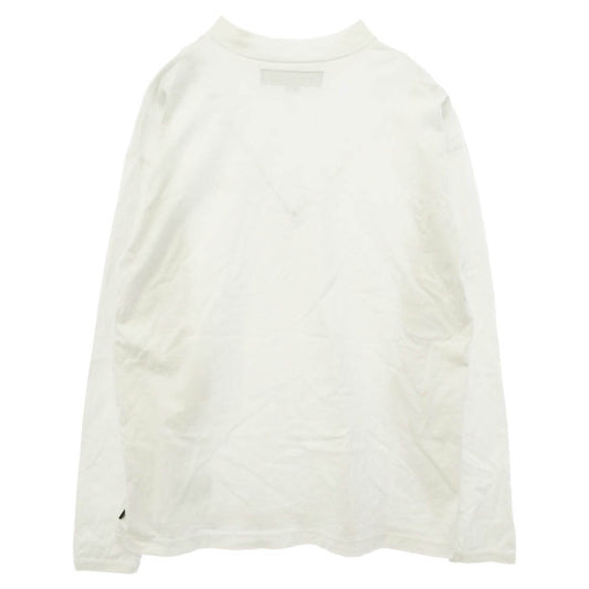 NEIGHBORHOOD ネイバーフッド 25AW 252FPNH-CSM10 Classic Mocneck LS クラシック モックネック ロゴプリント 長袖 カットソー ホワイト系 L【中古】