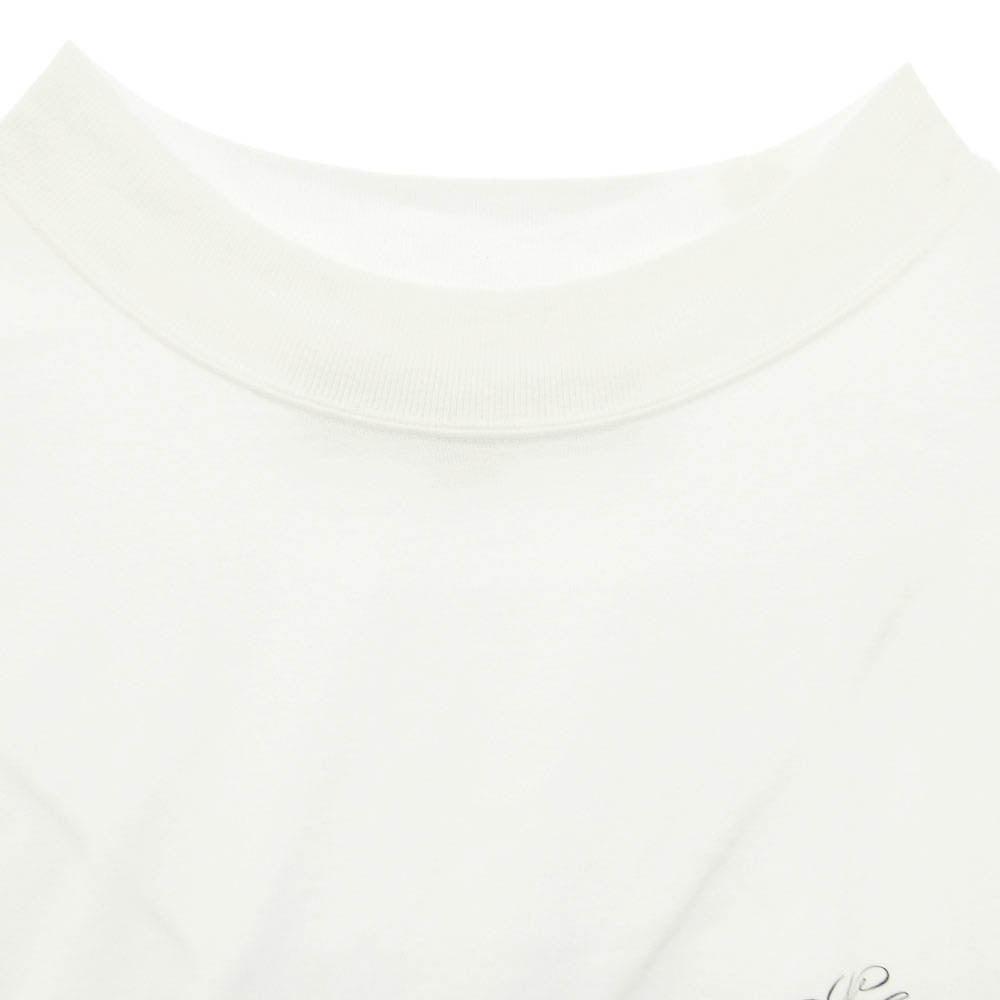 NEIGHBORHOOD ネイバーフッド 25AW 252FPNH-CSM10 Classic Mocneck LS クラシック モックネック ロゴプリント 長袖 カットソー ホワイト系 L【中古】
