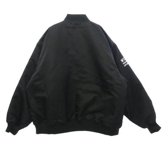 WTAPS ダブルタップス 23AW 232TQDT-JKM05 TEAM JACKET NYLON TWILL LEAGUE チーム ジャケット ナイロン ツイル リーグ ブルゾン ブラック系 X04【美品】【中古】
