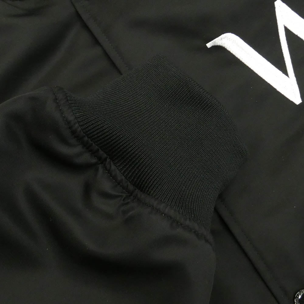 WTAPS ダブルタップス 23AW 232TQDT-JKM05 TEAM JACKET NYLON TWILL LEAGUE チーム ジャケット ナイロン ツイル リーグ ブルゾン ブラック系 X04【美品】【中古】