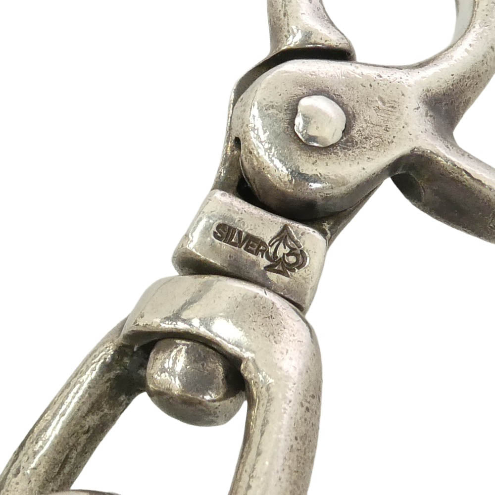 サーティーンデザインズ SKULL WALLET CHAIN スカル 2クリップ ウォレットチェーン シルバー系【中古】