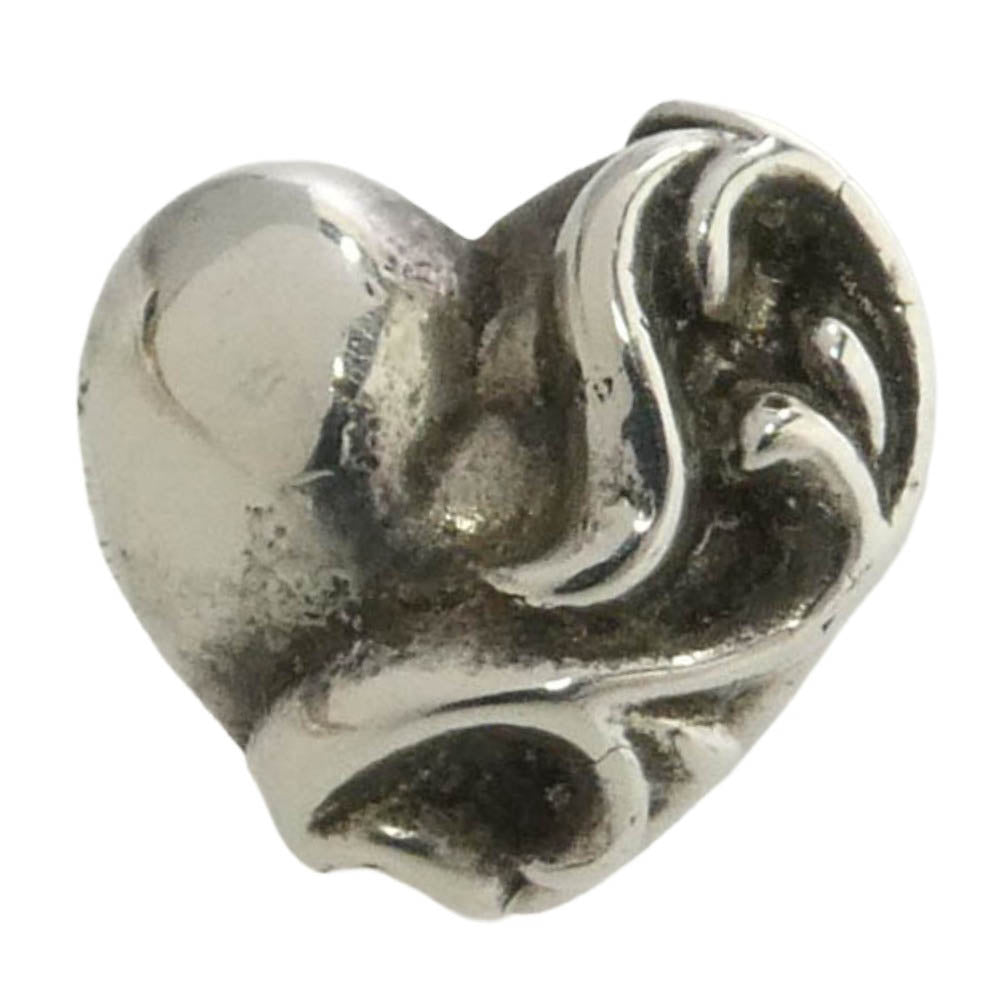 CHROME HEARTS クロムハーツ（原本無） STUD HEART ハート スタッド ピアス シルバー系【中古】