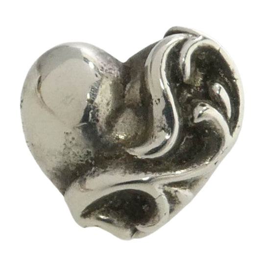 CHROME HEARTS クロムハーツ（原本無） STUD HEART ハート スタッド ピアス シルバー系【中古】