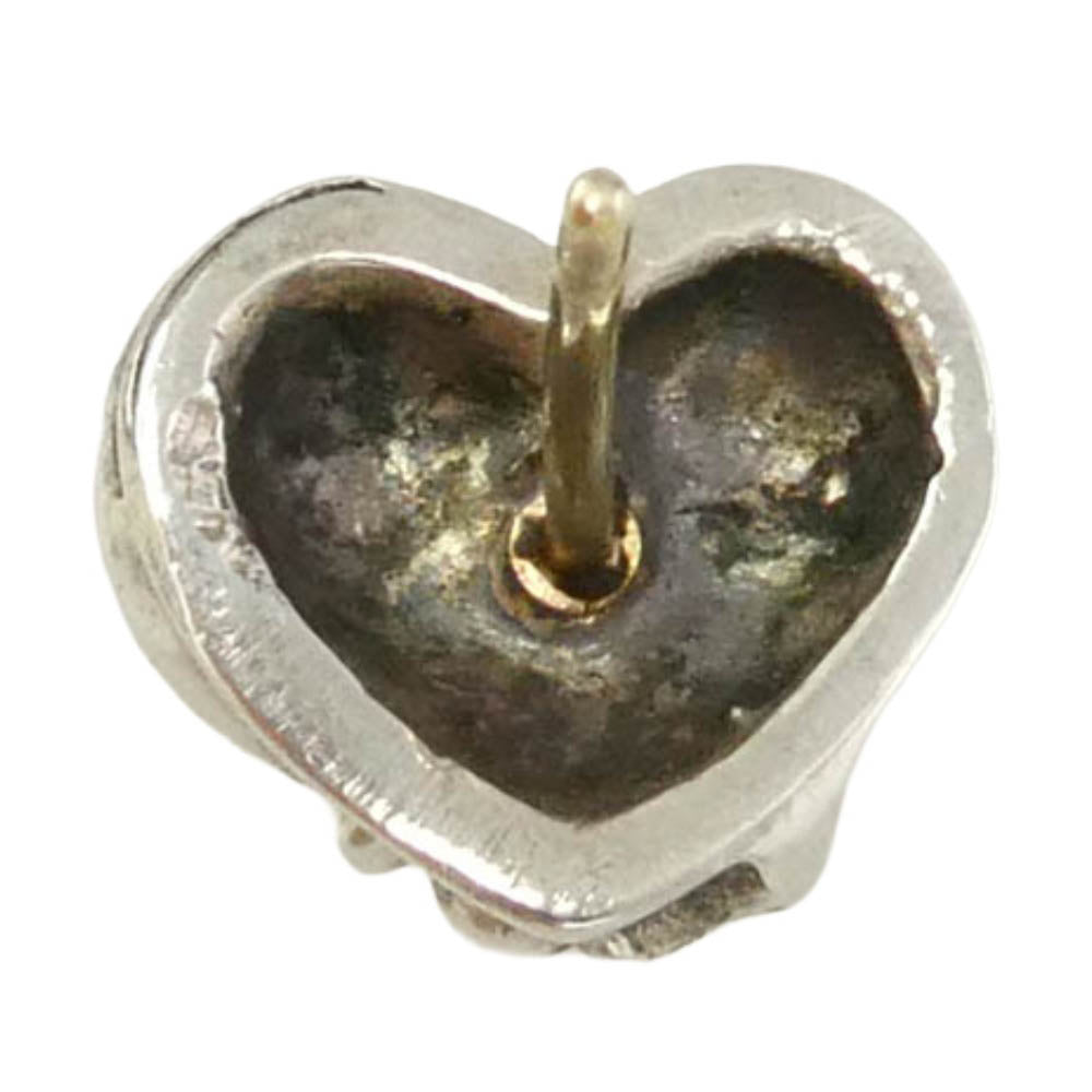 CHROME HEARTS クロムハーツ（原本無） STUD HEART ハート スタッド ピアス シルバー系【中古】