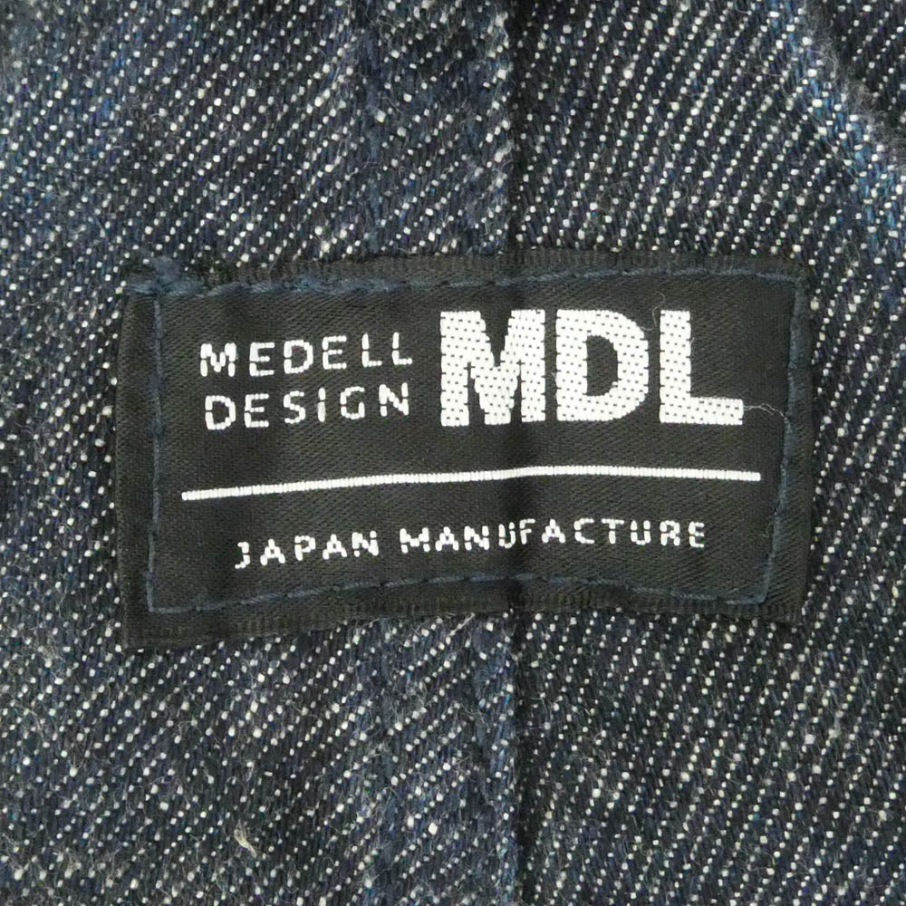 メデルデザイン デニム オーバーオール サロペット インディゴブルー系 4【中古】
