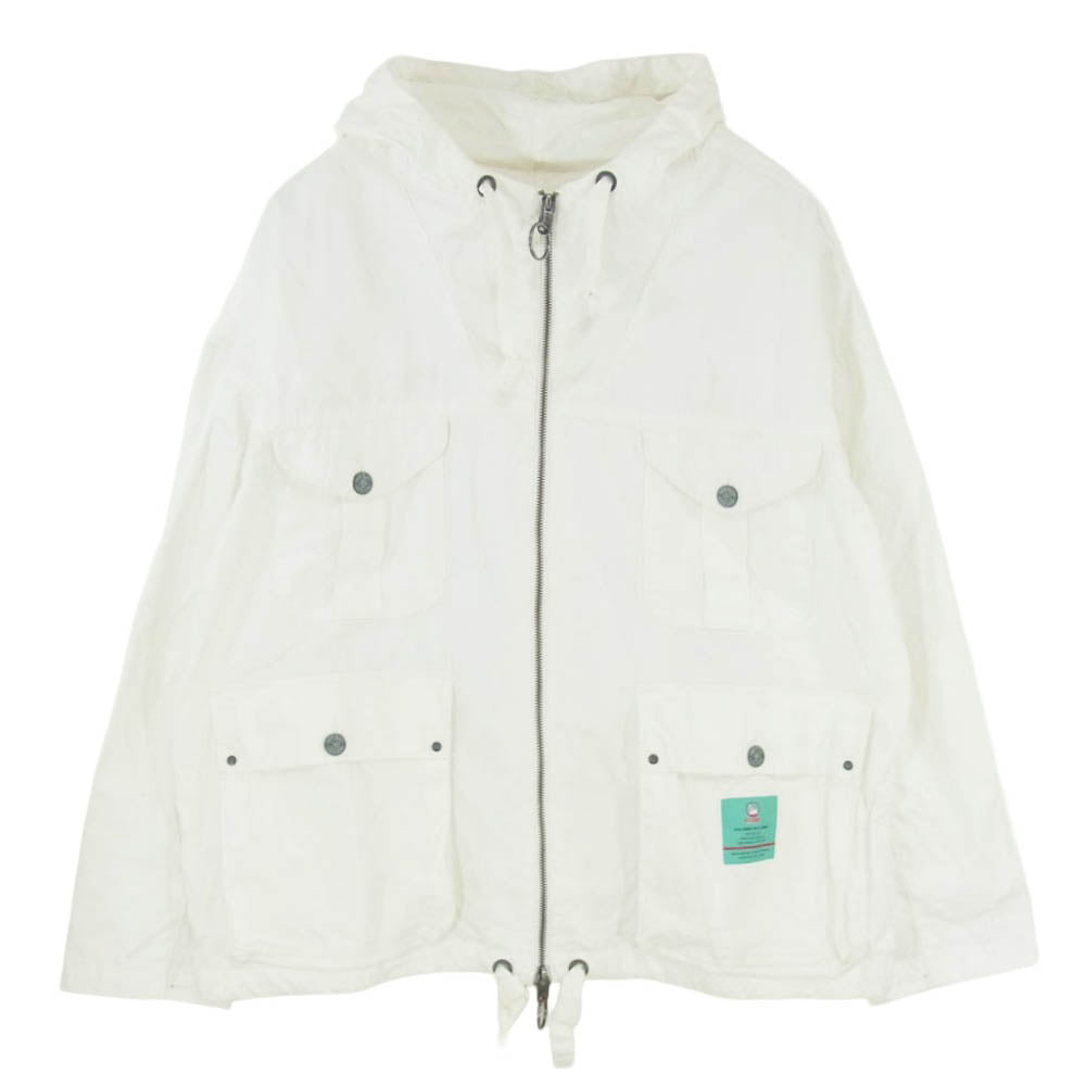 Nigel Cabourn ナイジェルケーボン LYBRO SNOW PARKA ライブロ ミリタリー スノー ジップ パーカー ホワイト系 48【中古】