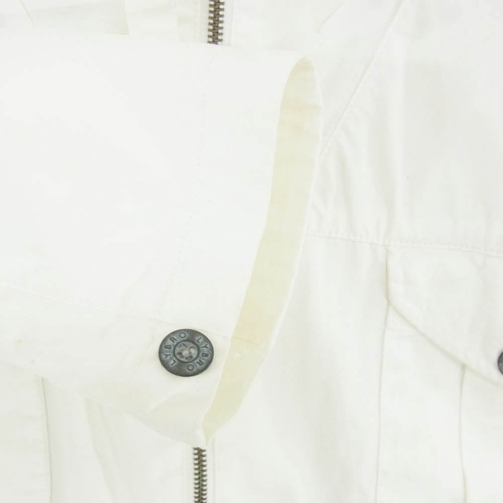 Nigel Cabourn ナイジェルケーボン LYBRO SNOW PARKA ライブロ ミリタリー スノー ジップ パーカー ホワイト系 48【中古】