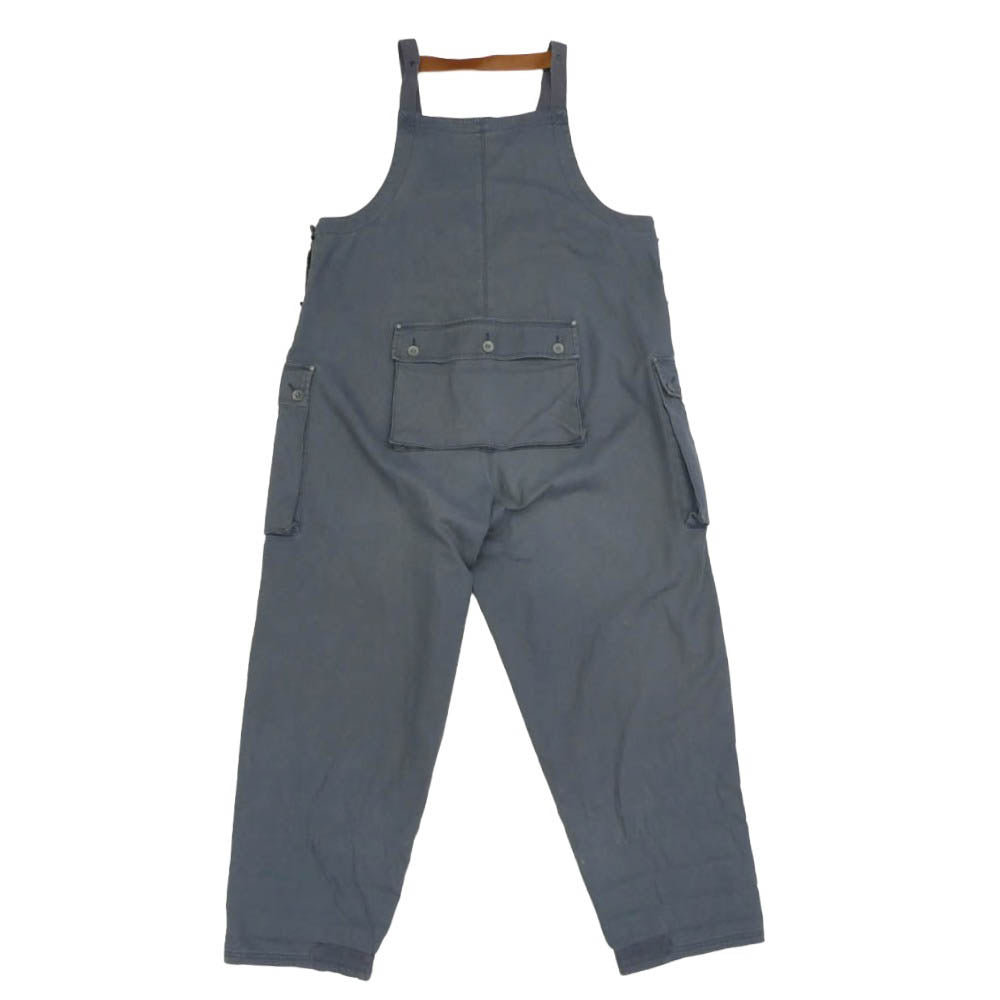 Nigel Cabourn ナイジェルケーボン LYBRO NAVAL DUNGAREE ライブロ ナバル ネイヴァル ダンガリー デニム オーバーオール ワークウェア グレー グレー系 52【中古】