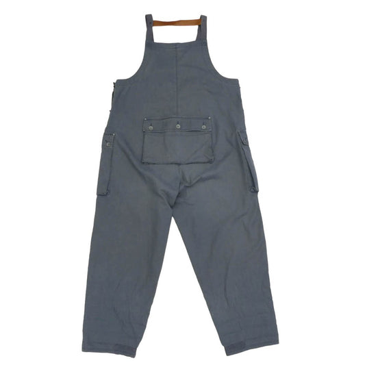 Nigel Cabourn ナイジェルケーボン LYBRO NAVAL DUNGAREE ライブロ ナバル ネイヴァル ダンガリー デニム オーバーオール ワークウェア グレー グレー系 52【中古】