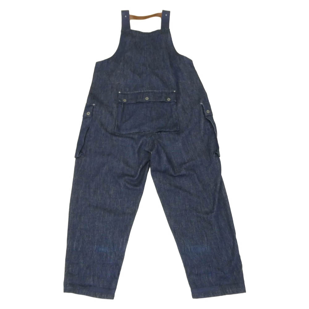 Nigel Cabourn ナイジェルケーボン LYBRO NAVAL DUNGAREE ライブロ ナバル ネイヴァル ダンガリー デニム オーバーオール ワークウェア インディゴブルー系 54【中古】