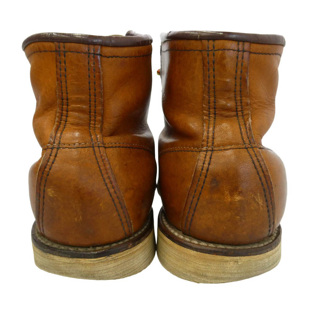 RED WING レッドウィング 875 刺繍羽タグ アイリッシュセッター モックトゥ レザー ブーツ ブラウン系 7.5E【中古】