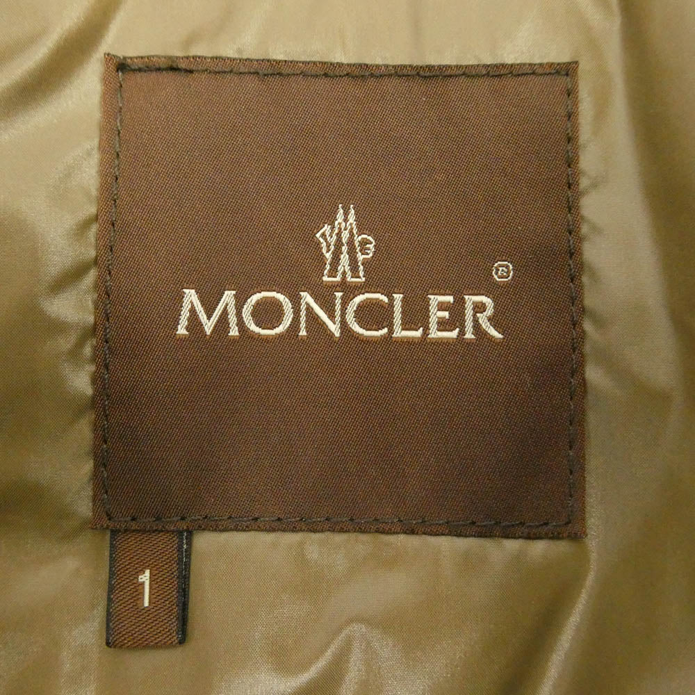 MONCLER モンクレール 茶タグ KARAKORUM カラコルム ダウン ジャケット ベージュ系 クラス1【中古】