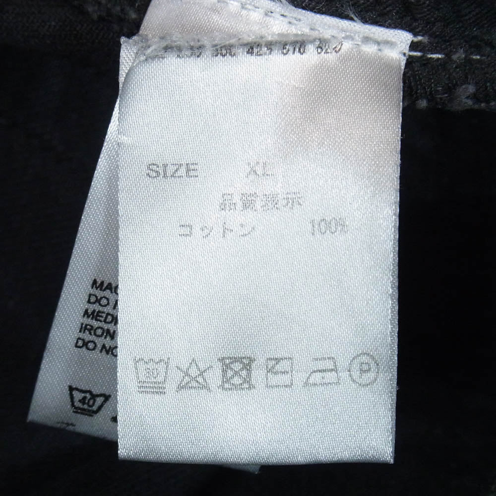 ウィリー チャバリア コットン ボタンフライ ワイド ストレート デニムパンツ ジーンズ ブラック系 XL【中古】