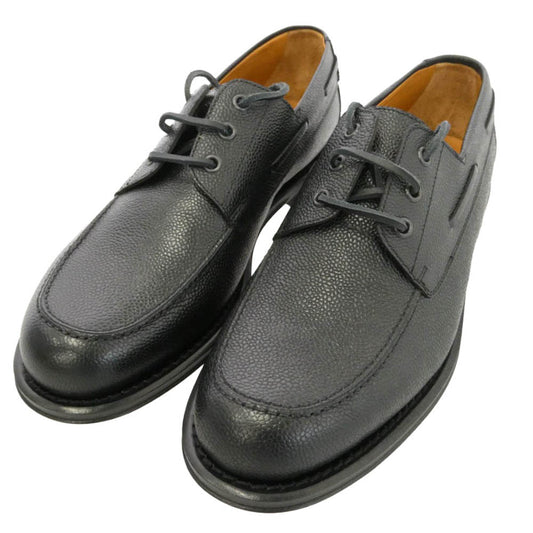 DSQUARED2 ディースクエアード LUM0109422000012124 Neoclassic Boat Shoes ネオクラシック レザー 型押し デッキ ボートシューズ ブラック系 43【美品】【中古】