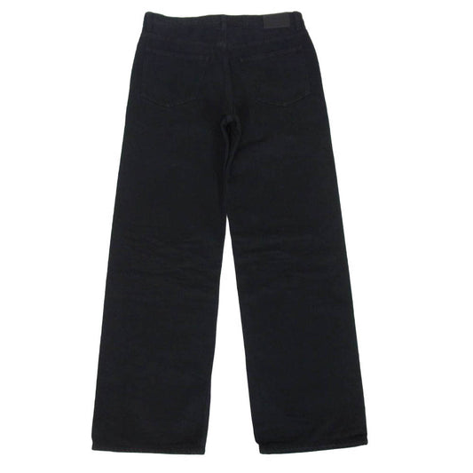 SAINT LAURENT サンローラン 795394-Y16PG-1290 Mid Straight Baggy Jeans Plain Carbon Black ミッド ストレート ボタンフライ バギー ジーンズ デニムパンツ ブラック系 30【中古】