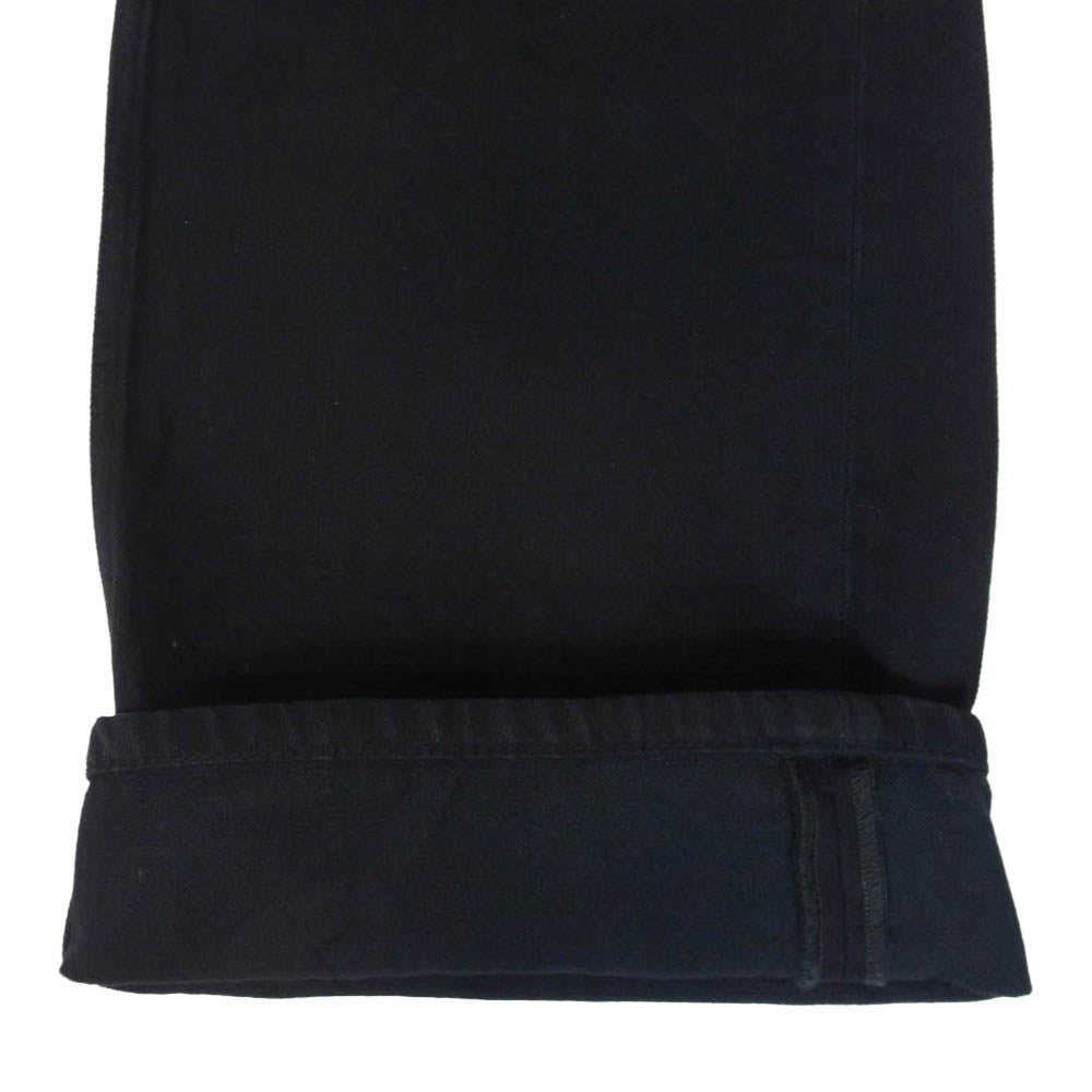 SAINT LAURENT サンローラン 795394-Y16PG-1290 Mid Straight Baggy Jeans Plain Carbon Black ミッド ストレート ボタンフライ バギー ジーンズ デニムパンツ ブラック系 30【中古】
