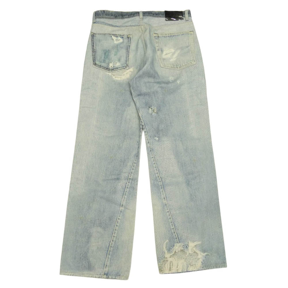 アワーレガシー M4205TDD THIRD CUT DIGITAL DENIM PRINT サードカット トロンプルイユ デジタルプリント 転写 ワイドストレート ジーンズ デニムパンツ インディゴブルー系 31【中古】