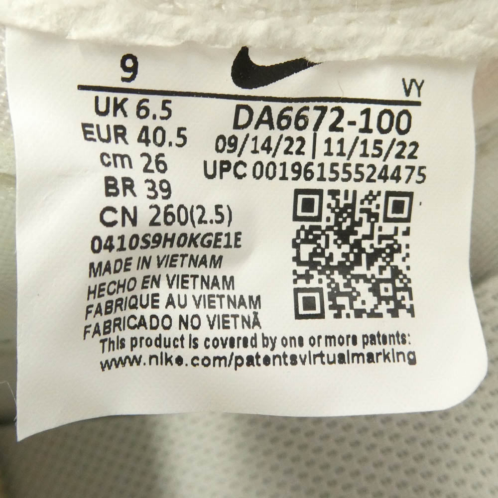 NIKE ナイキ DA6672-100 × Tom Sachs トムサックス Craft Women's General Purpose Shoe Bricolage クラフト ウィメンズ ジェネラル パーパス シュー ブリコラージュ スニーカー マルチカラー系 26cm【極上美品】【中古】