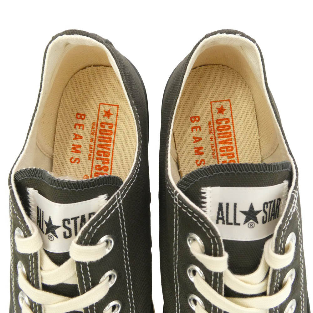 CONVERSE コンバース BEAMS別注 11-31-3742-479-17-21 CV ALL STAR J 80s OX BM オールスター キャンバス スニーカー ブラック系 オフホワイト系 26cm【極上美品】【中古】
