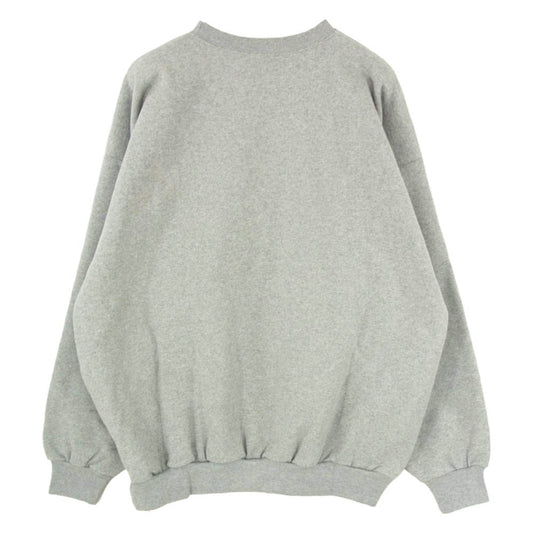 WTAPS ダブルタップス 252ATDT-CPM01S BRICK SWEATER COTTON GREY ブリック コットン セーター ロゴ プリント クルーネック スウェット グレー系 X03【極上美品】【中古】