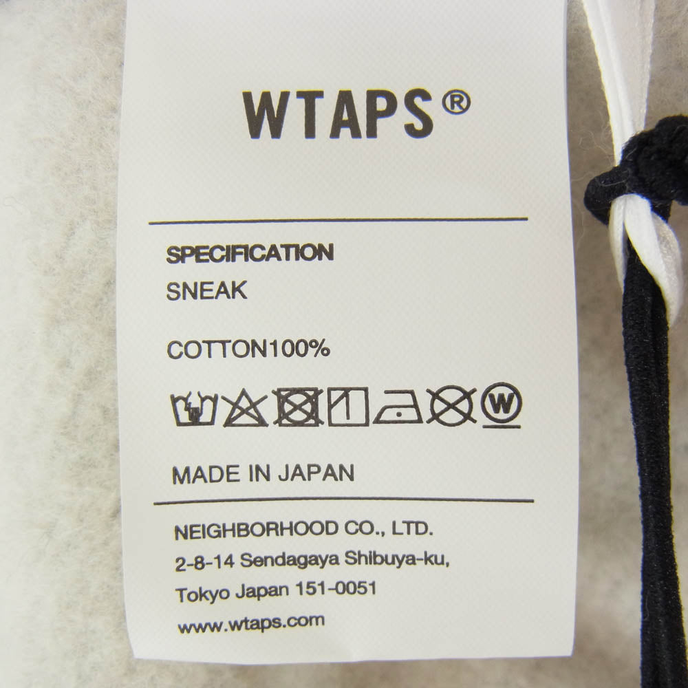 WTAPS ダブルタップス 252ATDT-CPM01S BRICK SWEATER COTTON GREY ブリック コットン セーター ロゴ プリント クルーネック スウェット グレー系 X03【極上美品】【中古】