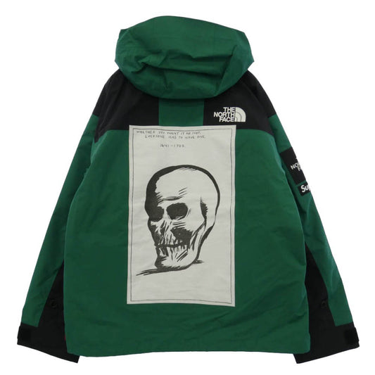 Supreme シュプリーム THE NORTH FACE ノースフェイス 24AW NP02402I x The North Face Raymond Pettibon Mountain Jacket ザノースフェイス ペティボン マウンテンジャケット グリーン系 ブラック系 M【中古】
