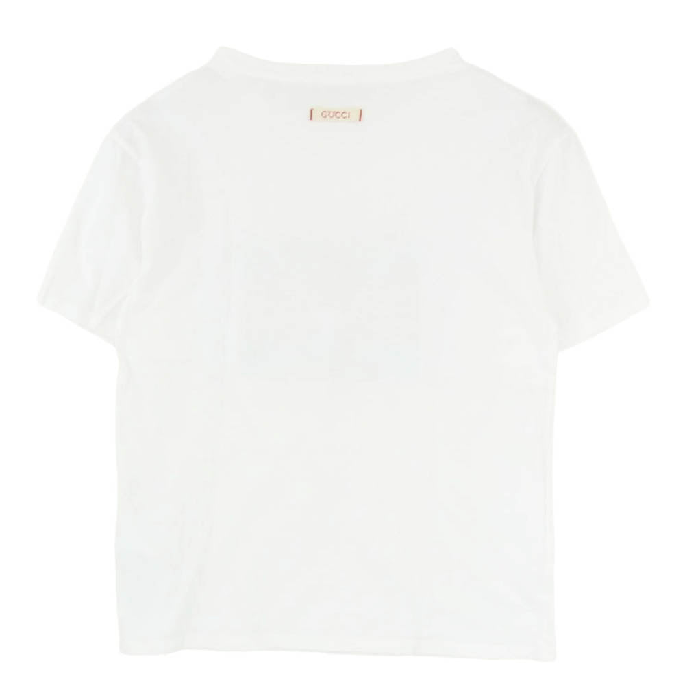 GUCCI グッチ 580991 XJCE9 ヒグチユウコ 猫 プリント 刺繍 半袖 Tシャツ ホワイト系 12【中古】
