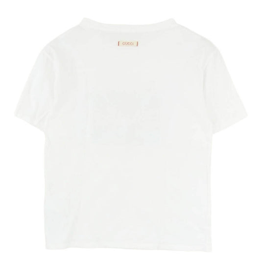 GUCCI グッチ 580991 XJCE9 ヒグチユウコ 猫 プリント 刺繍 半袖 Tシャツ ホワイト系 12【中古】