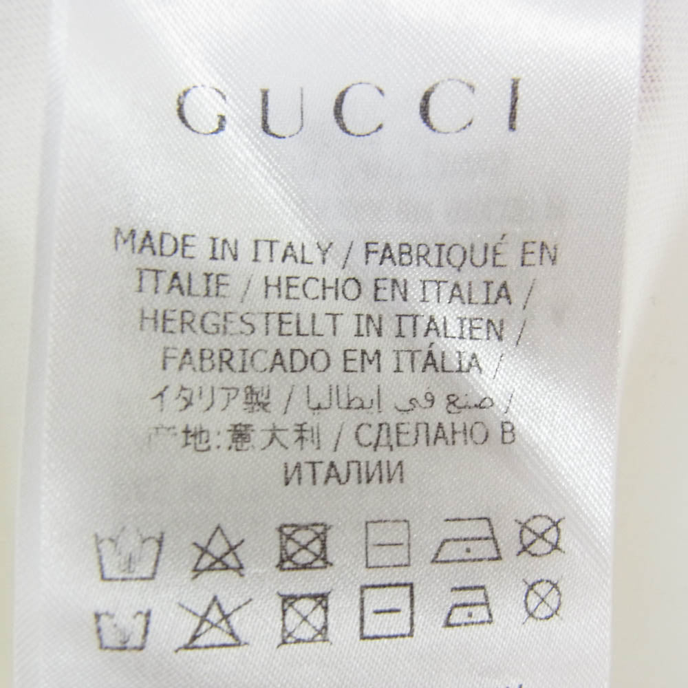 GUCCI グッチ 580991 XJCE9 ヒグチユウコ 猫 プリント 刺繍 半袖 Tシャツ ホワイト系 12【中古】