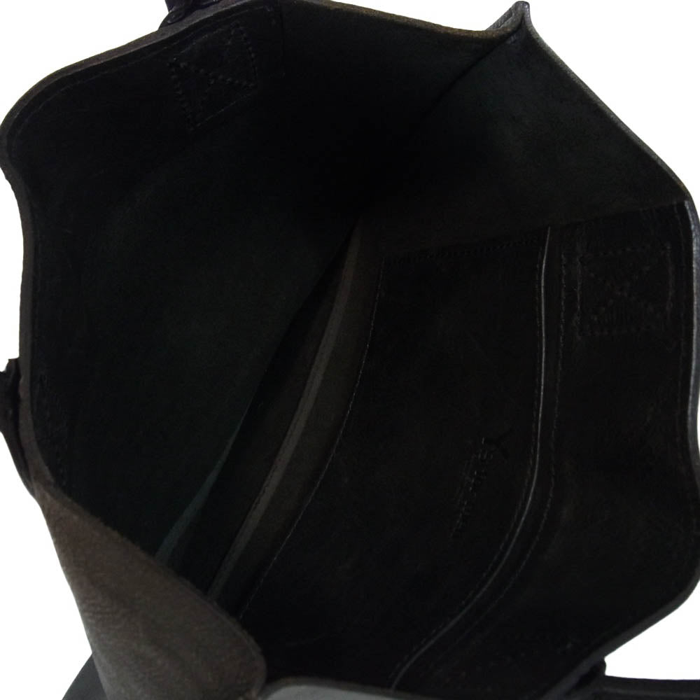 Yohji Yamamoto ヨウジヤマモト MS-I01-760 Y's for men ワイズフォーメン OIL WAX LEATHER PC BRIEFS BAG オイルワックスレザー PC ブリーフ トートバッグ ブラック系【中古】