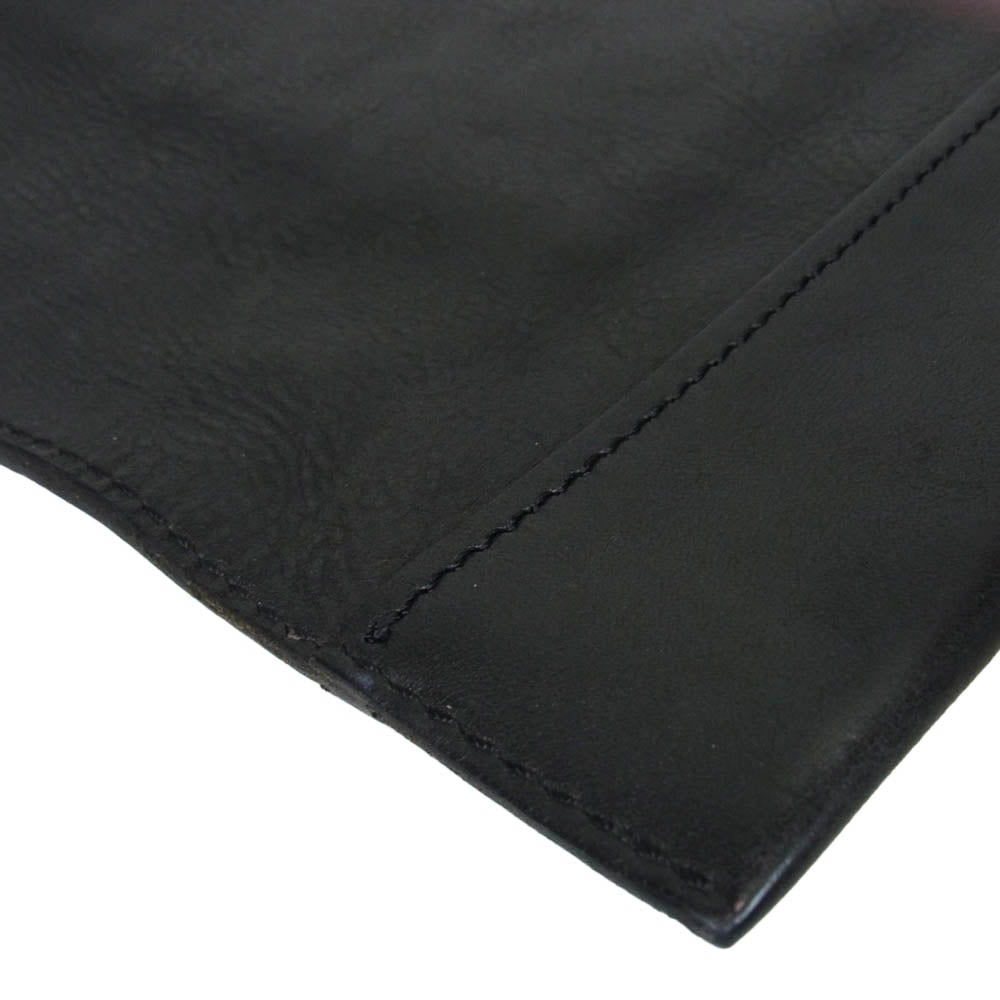 Yohji Yamamoto ヨウジヤマモト MS-I01-760 Y's for men ワイズフォーメン OIL WAX LEATHER PC BRIEFS BAG オイルワックスレザー PC ブリーフ トートバッグ ブラック系【中古】