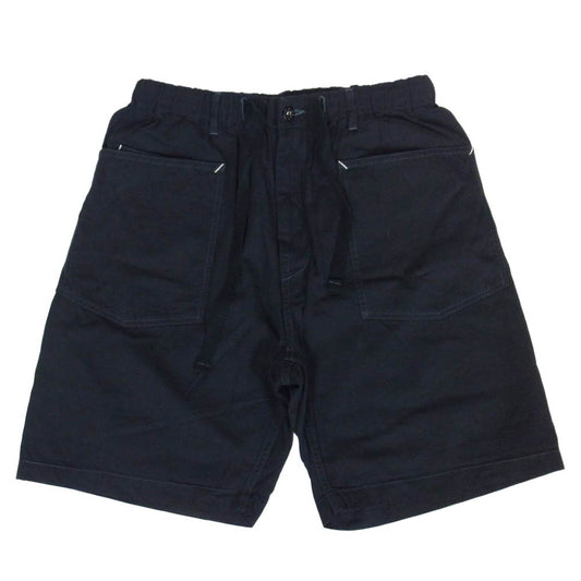 POST OVERALLS ポストオーバーオールズ 3313S-VTC E-Z ショーツ ブラック系 L【中古】
