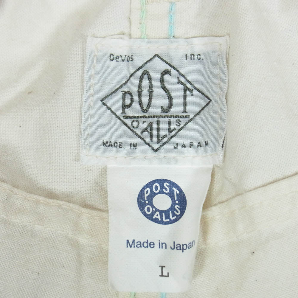 POST OVERALLS ポストオーバーオールズ 3318-VSN E-Z Travail Pants イージー パンツ ホワイト系 L【中古】