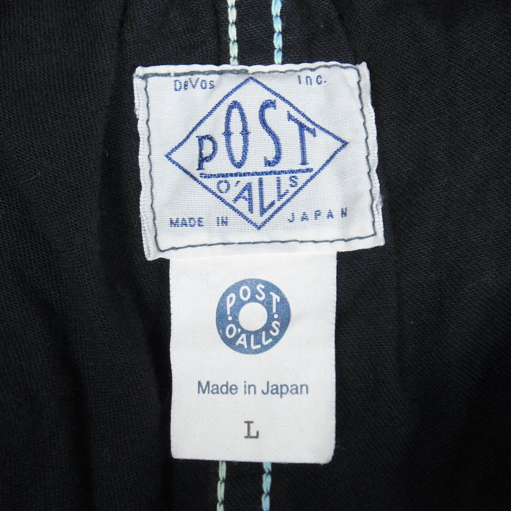POST OVERALLS ポストオーバーオールズ 3308-VTC WALKABOUT Pants ウォークアバウト パンツ ブラック系 L【中古】