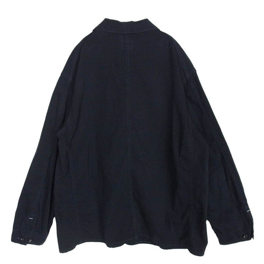 POST OVERALLS ポストオーバーオールズ 1111-VTC De Luxe Railroader レイルローダー カバーオール ジャケット ブラック系 M【中古】