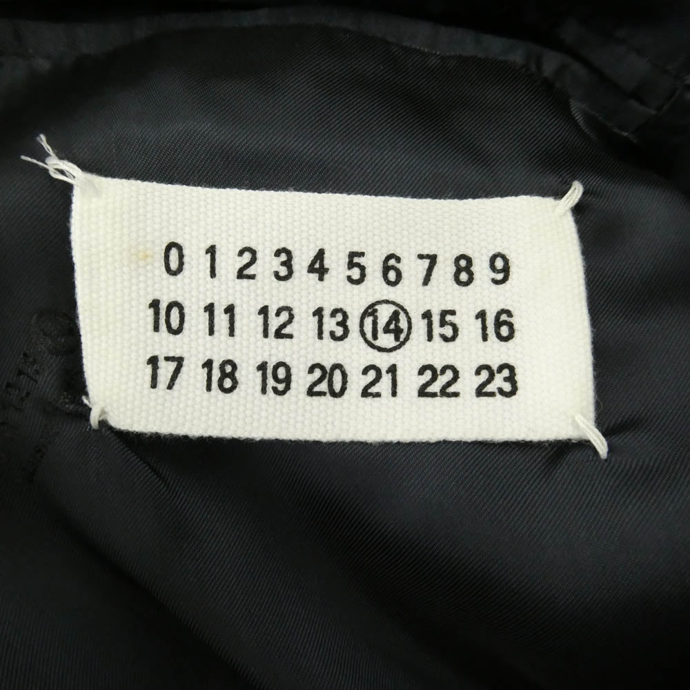 MAISON MARTIN MARGIELA メゾンマルタンマルジェラ 13SS S50AH0016 S41394 マルタン本人期 イタリア製 14ライン ベルテッド トレンチコート ブラック系 46【中古】