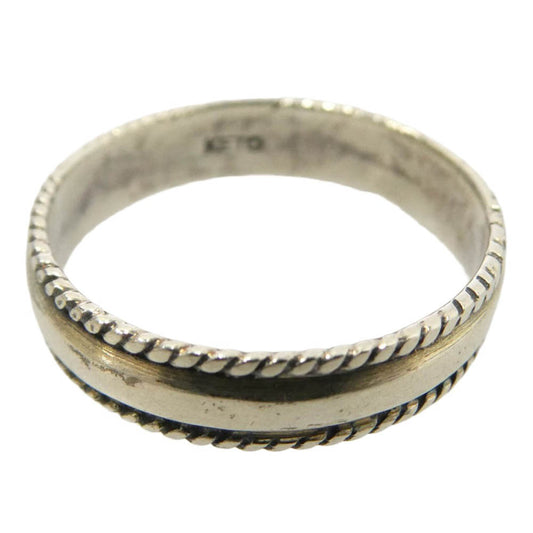ケト 縄目 リング シルバー系 14.5号【中古】